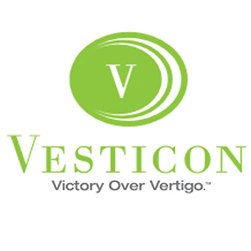 Vesticon logo: "Victory Over Vertigo"