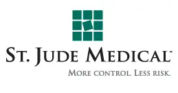 St. Jude Medical LLC logo: "More control. Less risk."